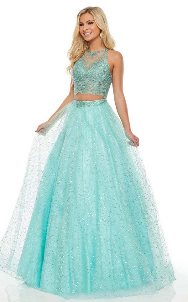 Rachel Allan -  2PC Tulle Ball Gown Set