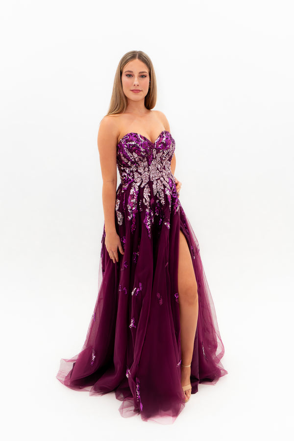 Tania Olsen – Embellished Tulle Gown