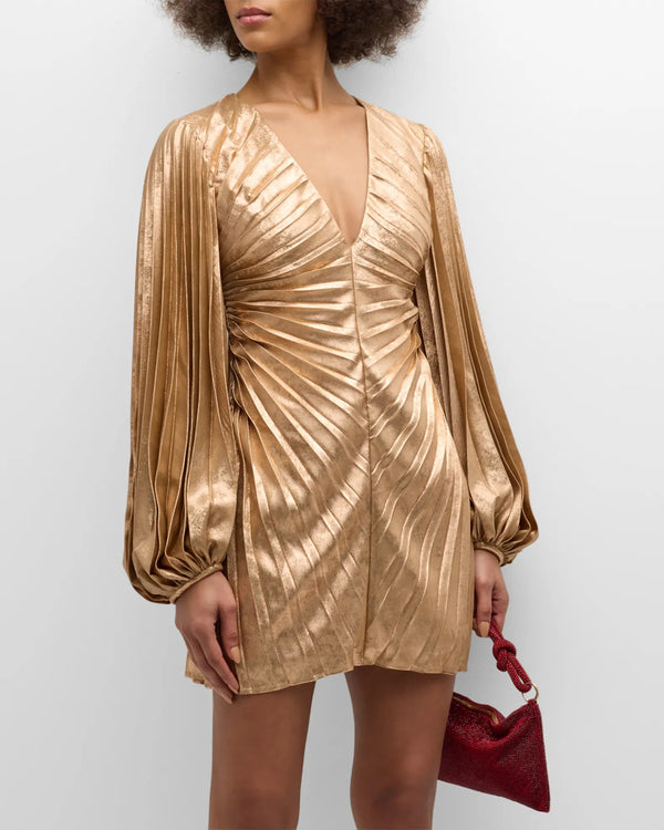 Acler – Metallic Mini Dress