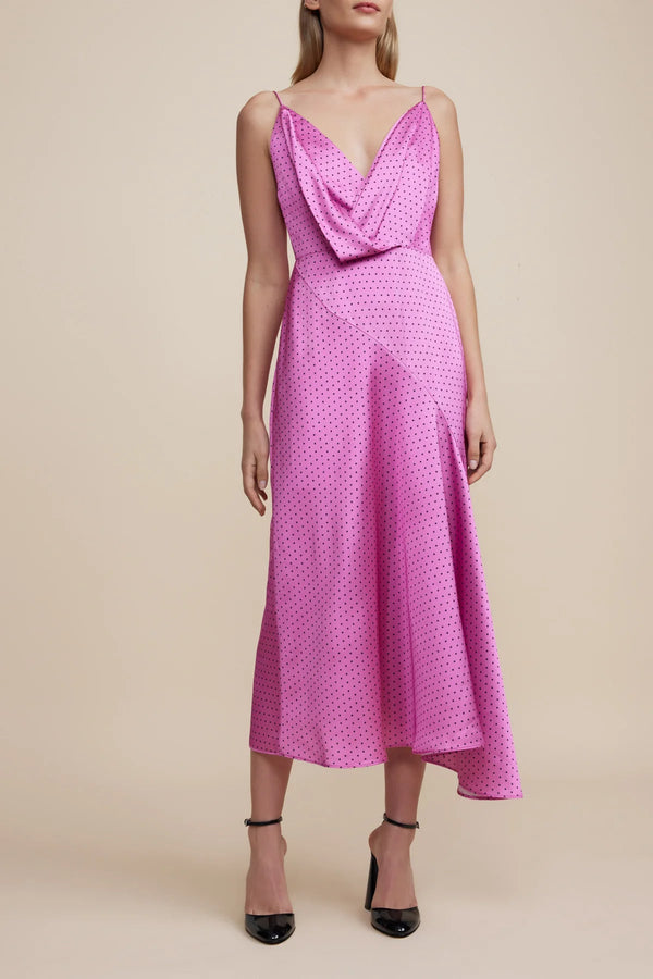 Acler – Spot Print Midi Dress