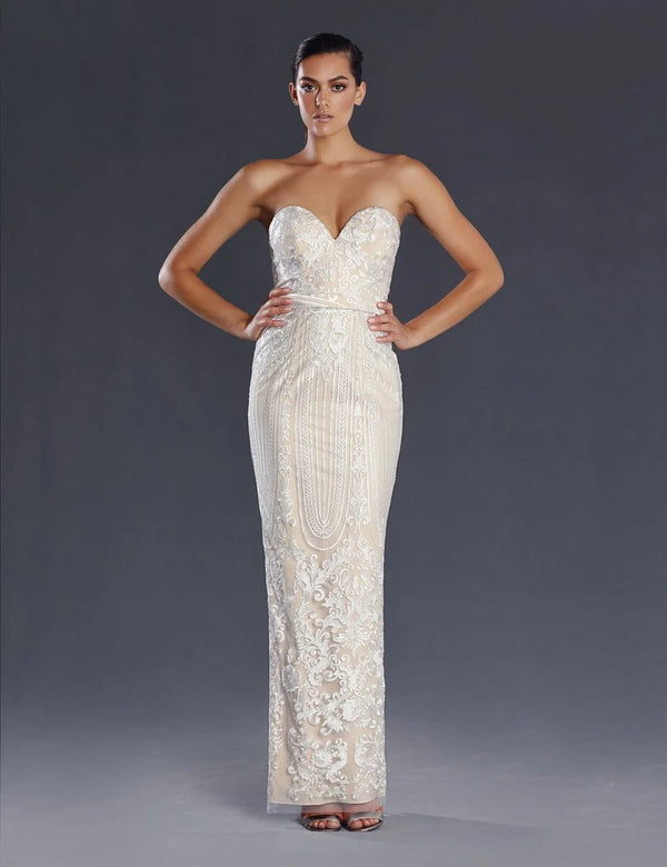 Jadore – Strapless Lace Gown
