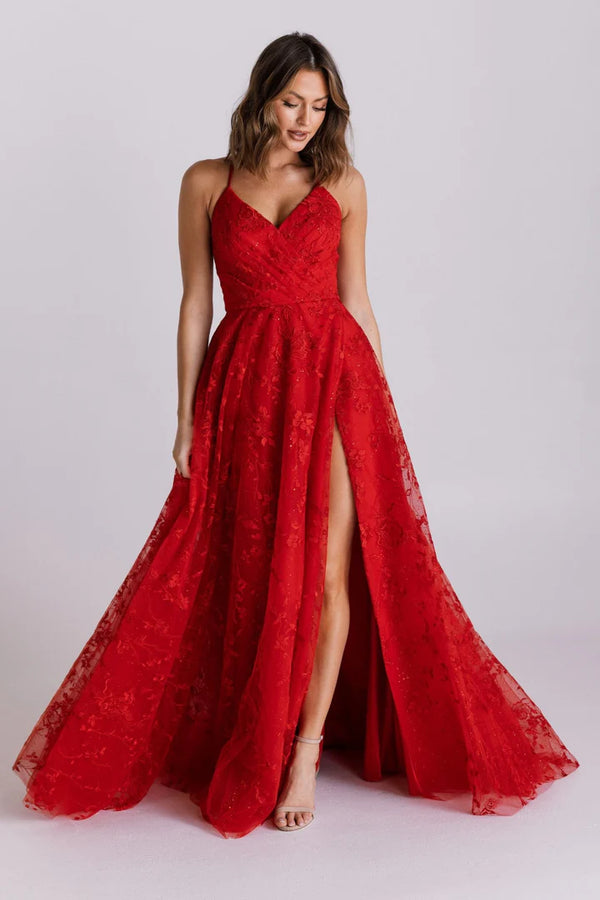 Tania Olsen – A-Line Floral Tulle Gown